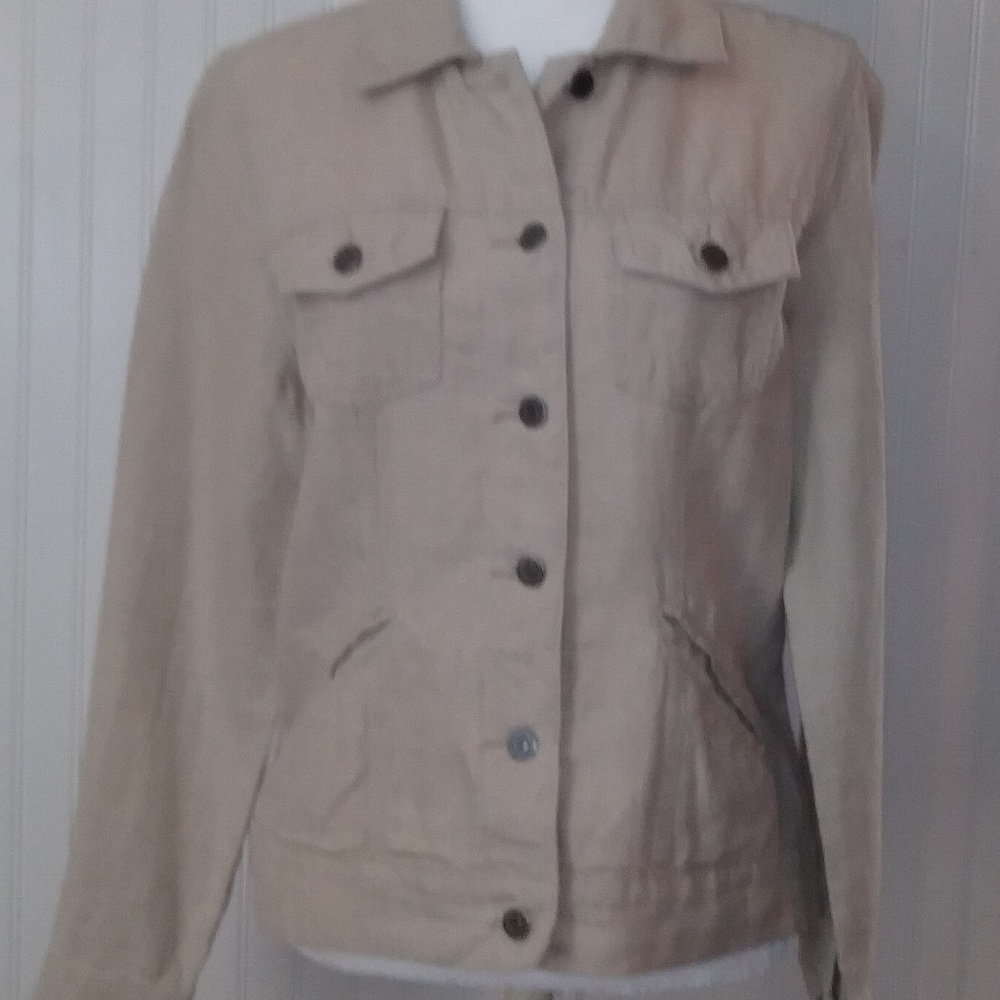 Eddie Bauer 100% Linen Jacket
